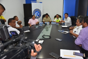 Rueda de prensa sobre "la seguridad integral de los daule&ntilde;os"