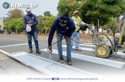Implantaci&oacute;n de Se&ntilde;al&eacute;tica Horizontal y Reductor de Velocidad en el cant&oacute;n Nobol