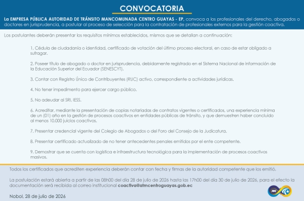CONVOCATORIA