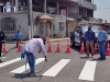 Trabajos de se&ntilde;alizaci&oacute;n horizontal, en la ciudad de Lomas de Sargentillo