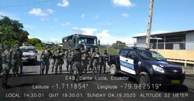 Refuerzo de operativos de control en el cant&oacute;n Santa Luc&iacute;a