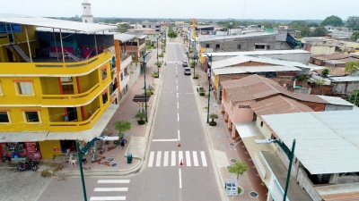 Implementaci&oacute;n de se&ntilde;alizaci&oacute;n horizontal en el cant&oacute;n Lomas de Sargentillo